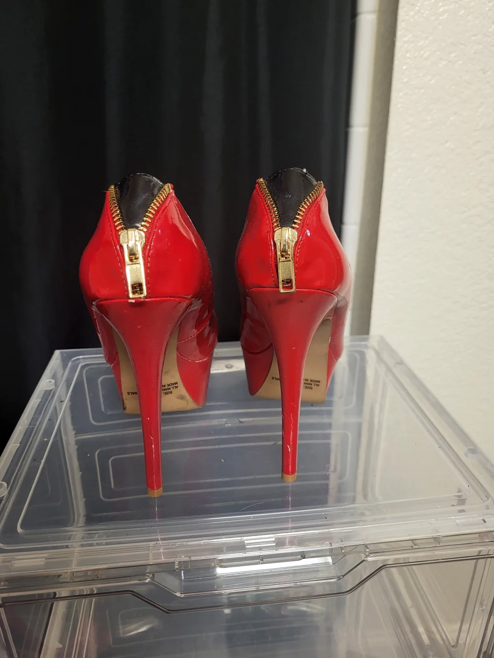 Charlotte Russe Red Patent Platform Pumps